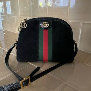 Gucci Ophidia Black Suede Dome